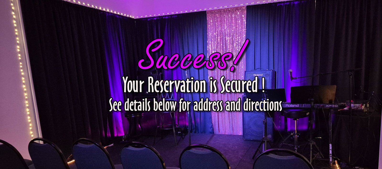 Success! Your Reservation Is Secured.